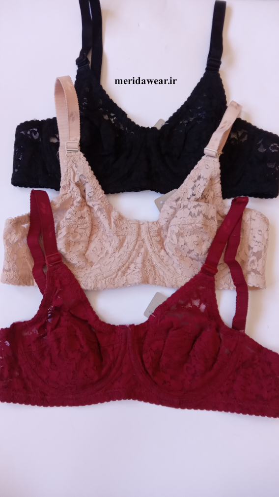 سوتین دانتل زیرنخ فنردار کد ۱۰